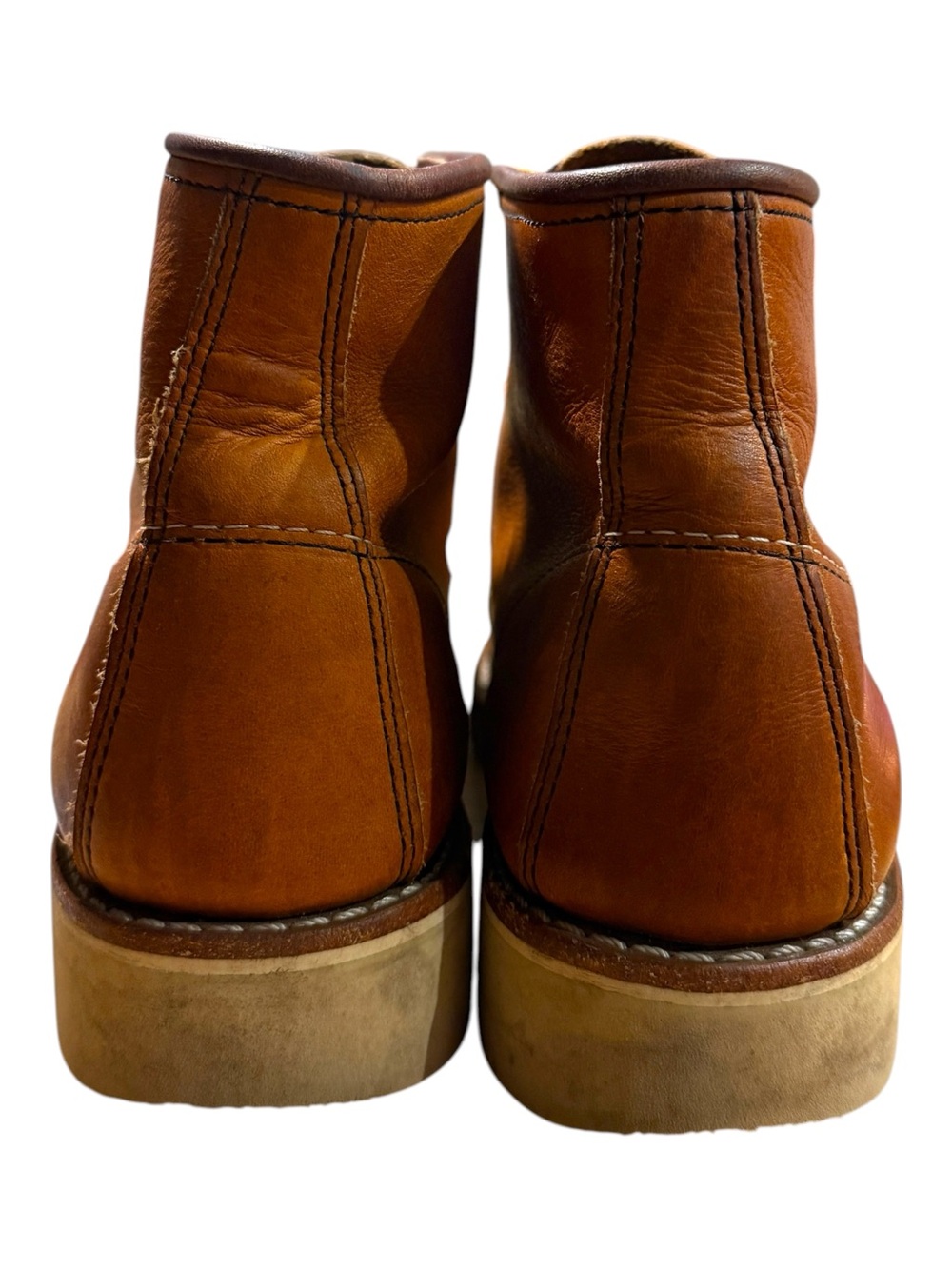Red Wing 3375 6-Inch Classic Moc Short Boot In Oro Legacy Leather Women’s Sz 8 - Picture 6 of 8